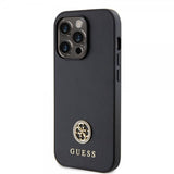 Guess iPhone 15 Pro Deksel Metal Logo Strass Svart