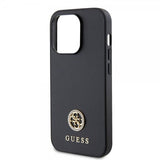 Guess iPhone 15 Pro Deksel Metal Logo Strass Svart