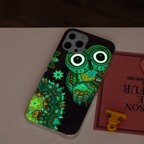 iPhone 15 Pro Deksel Motiv Blå Ugle