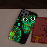 iPhone 15 Pro Deksel Motiv Blå Ugle
