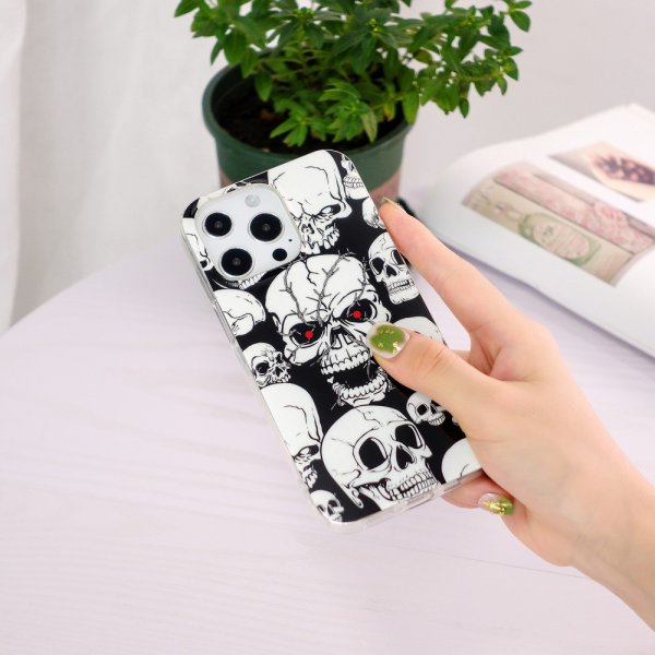 iPhone 15 Pro Deksel Motiv Hodeskaller