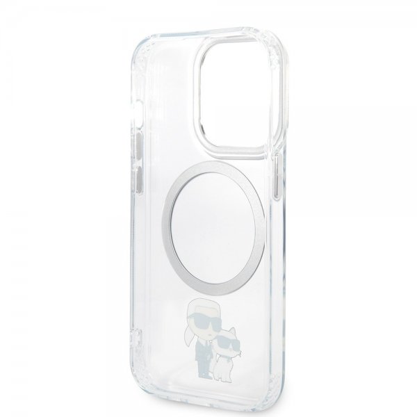 Karl Lagerfeld iPhone 15 Pro Deksel NFT Karl & Choupette Transparent