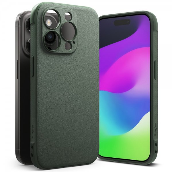 Ringke iPhone 15 Pro Deksel Onyx Dark Green