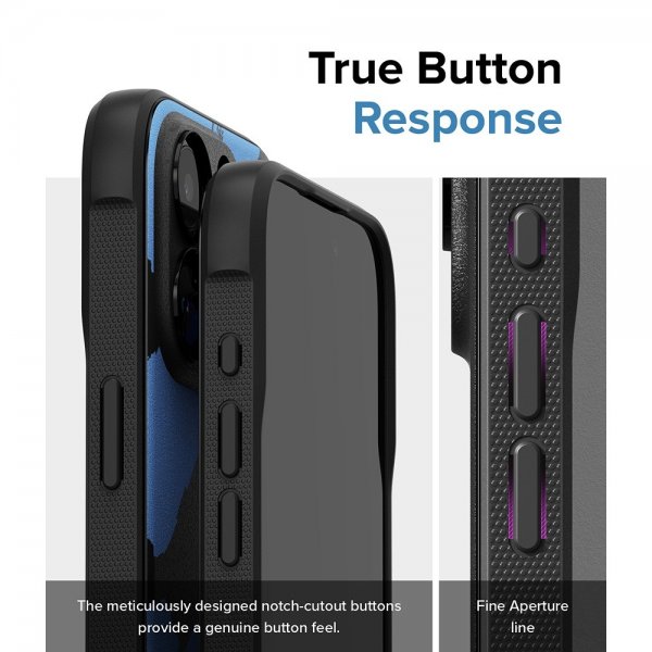 Ringke iPhone 15 Pro Deksel Onyx Design Blue Brush