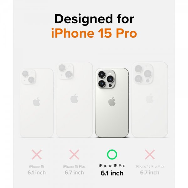 Ringke iPhone 15 Pro Deksel Onyx Design Sticker