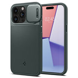 Spigen iPhone 15 Pro Deksel Optik Armor MagFit Abyss Green