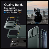 Spigen iPhone 15 Pro Deksel Optik Armor MagFit Abyss Green