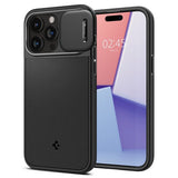 Spigen iPhone 15 Pro Deksel Optik Armor MagFit Svart