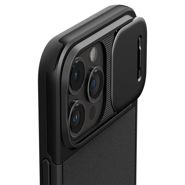 Spigen iPhone 15 Pro Deksel Optik Armor MagFit Svart