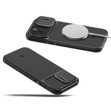 Spigen iPhone 15 Pro Deksel Optik Armor MagFit Svart