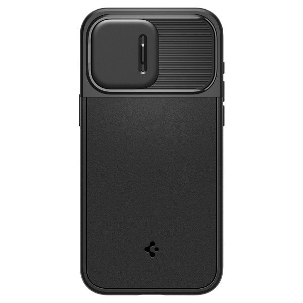 Spigen iPhone 15 Pro Deksel Optik Armor MagFit Svart
