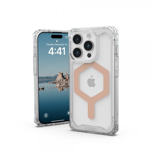 Urban Armor Gear (UAG) iPhone 15 Pro Deksel Plyo MagSafe Ice Rose Gold