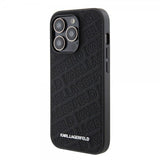 Karl Lagerfeld iPhone 15 Pro Deksel Quilted K Pattern Svart