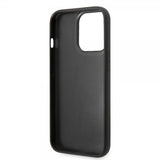 Karl Lagerfeld iPhone 15 Pro Deksel Quilted Nylon Puffy Case Logo Plate Svart