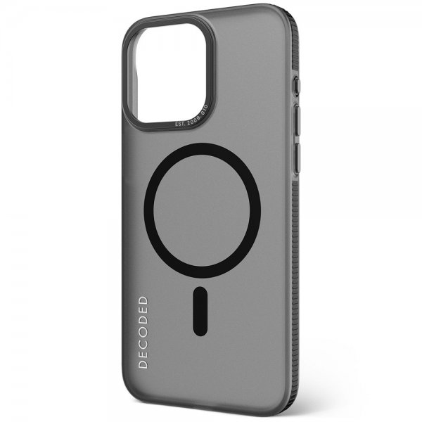 Decoded iPhone 15 Pro Deksel Recycled Plastic Clear Case Transparent Svart