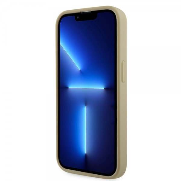 Guess iPhone 15 Pro Deksel Rhinestone Gull