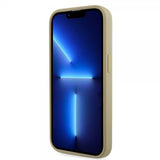 Guess iPhone 15 Pro Deksel Rhinestone Gull