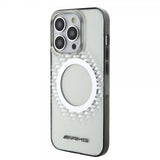 Mercedes Benz iPhone 15 Pro Deksel Rhombus Pattern MagSafe AMG Transparent