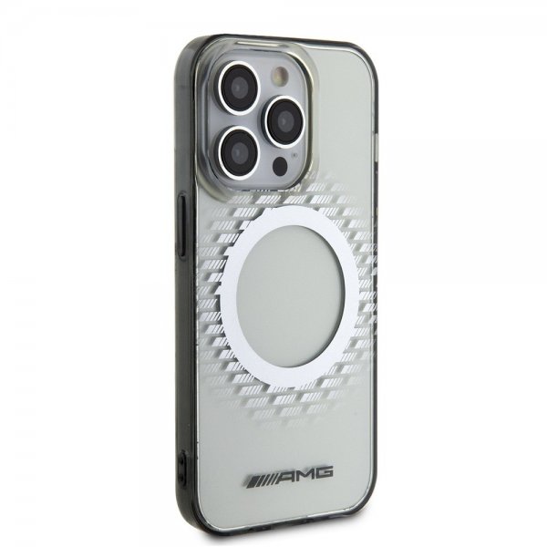 Mercedes Benz iPhone 15 Pro Deksel Rhombus Pattern MagSafe AMG Transparent