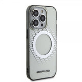 Mercedes Benz iPhone 15 Pro Deksel Rhombus Pattern MagSafe AMG Transparent