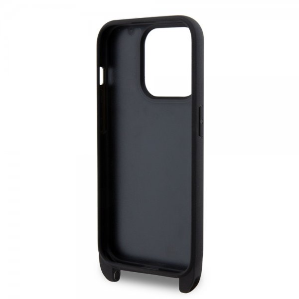 Karl Lagerfeld iPhone 15 Pro Deksel Saffiano Crossbody Svart