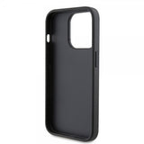Karl Lagerfeld iPhone 15 Pro Deksel Saffiano Double Cardslot Svart