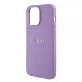 Guess iPhone 15 Pro Deksel Saffiano MagSafe Lilla