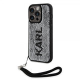 Karl Lagerfeld iPhone 15 Pro Deksel Sequin Svart