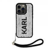 Karl Lagerfeld iPhone 15 Pro Deksel Sequin Svart