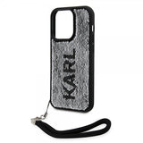 Karl Lagerfeld iPhone 15 Pro Deksel Sequin Svart