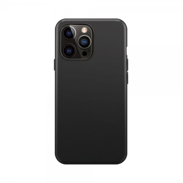 Xqisit iPhone 15 Pro Deksel Silicone Case MagSafe Svart