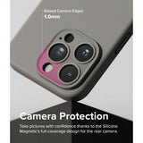 Ringke iPhone 15 Pro Deksel Silicone Magnetic Grå