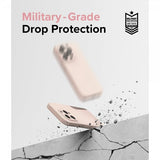 Ringke iPhone 15 Pro Deksel Silicone Magnetic Pink Sand