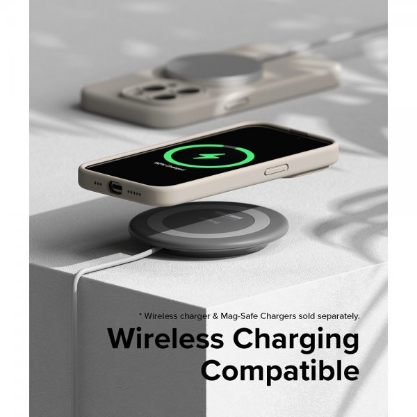 Ringke iPhone 15 Pro Deksel Silicone Magnetic Stone