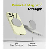 Ringke iPhone 15 Pro Deksel Silicone Magnetic Sunny Lime