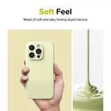 Ringke iPhone 15 Pro Deksel Silicone Magnetic Sunny Lime