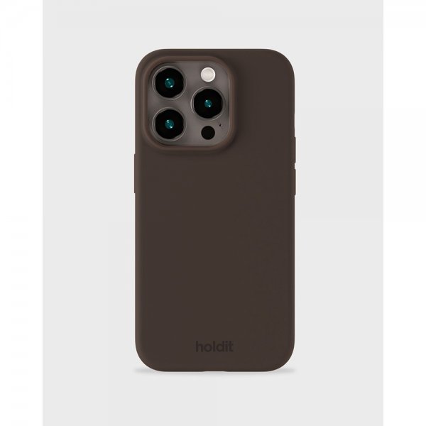 holdit iPhone 14 Pro Deksel Silikon Chocolate