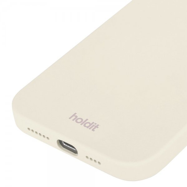 holdit iPhone 15 Pro Deksel Silikon Soft Linen