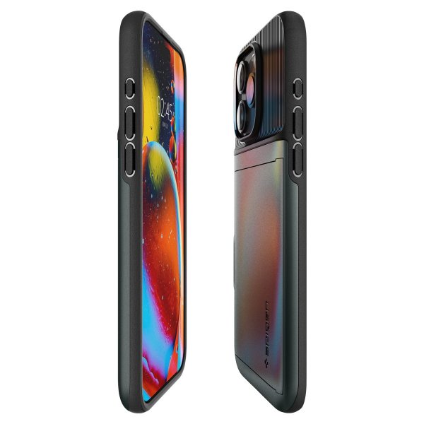 Spigen iPhone 15 Pro Deksel Slim Armor CS Abyss Green