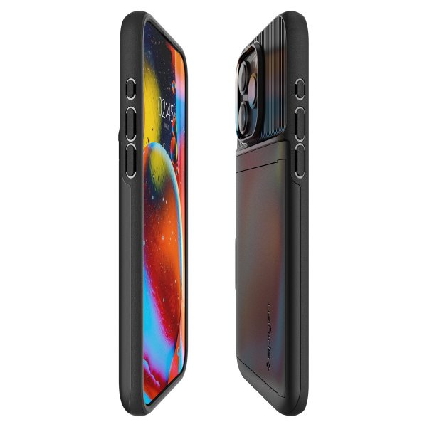 Spigen iPhone 15 Pro Deksel Slim Armor CS Svart