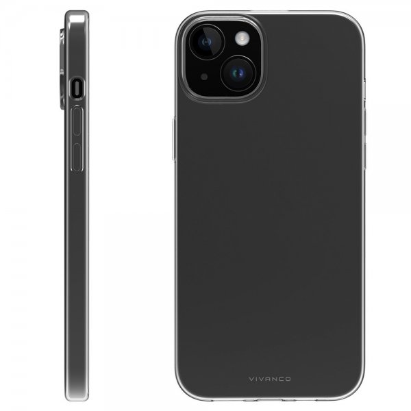 Vivanco iPhone 15 Pro Deksel Slim TPU Transparent