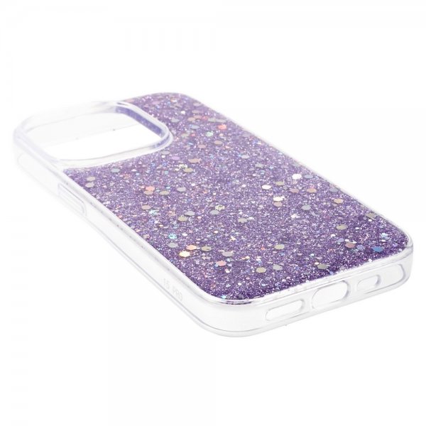 Nordic Covers iPhone 15 Pro Deksel Sparkle Series Lilac Purple