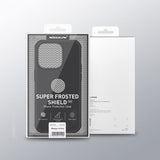 Nillkin iPhone 15 Pro Deksel Super Frosted Shield Pro Logo Hole Blå