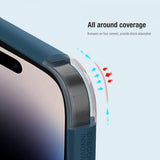 Nillkin iPhone 15 Pro Deksel Super Frosted Shield Pro Logo Hole Blå