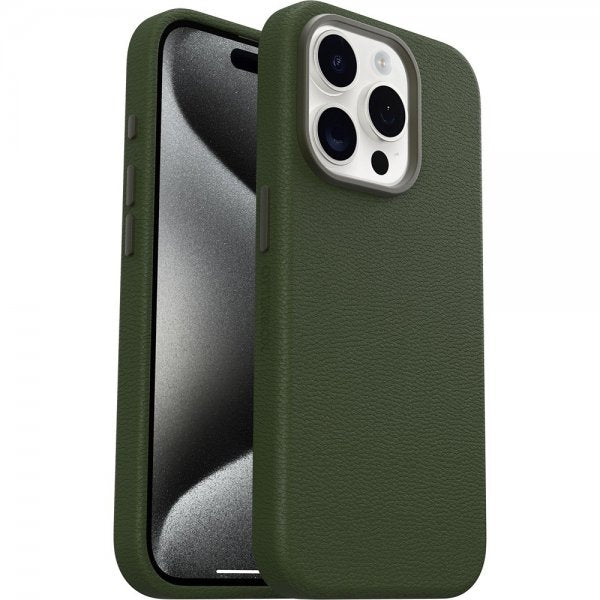 Otterbox iPhone 15 Pro Deksel Symmetry Cactus Leather MagSafe Cactus Groove