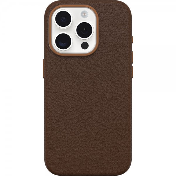 Otterbox iPhone 15 Pro Deksel Symmetry Cactus Leather MagSafe Rich Adobe