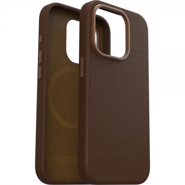Otterbox iPhone 15 Pro Deksel Symmetry Cactus Leather MagSafe Rich Adobe