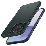 Spigen iPhone 15 Pro Deksel Thin Fit Abyss Green