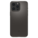 Spigen iPhone 15 Pro Deksel Thin Fit Gunmetal
