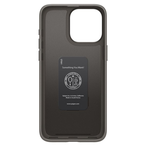Spigen iPhone 15 Pro Deksel Thin Fit Gunmetal